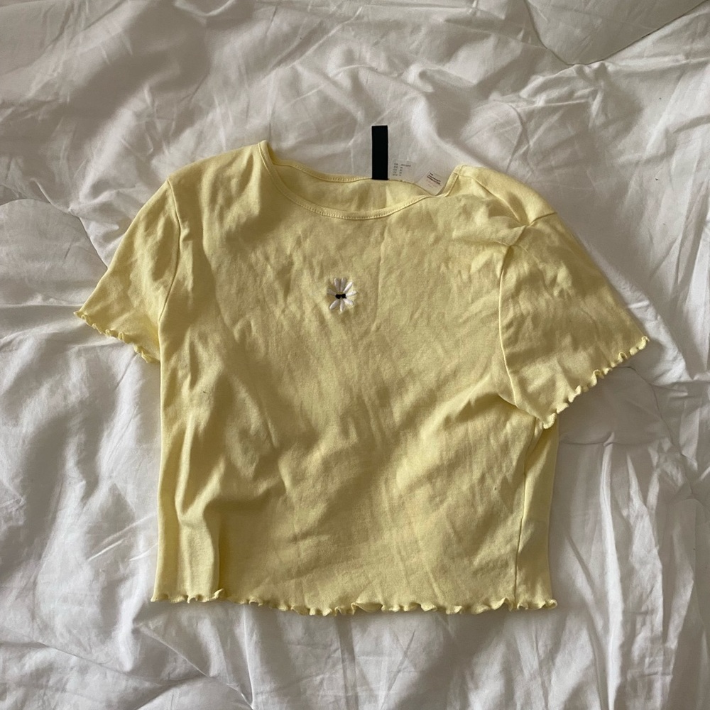 Daisy Yellow Crop Top